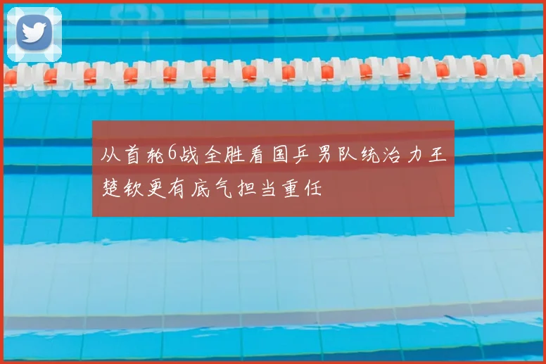 从首轮6战全胜看国乒男队统治力王楚钦更有底气担当重任